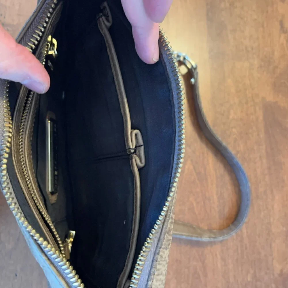 Rebecca Minkoff MAC crossbody bag purse taupe grey